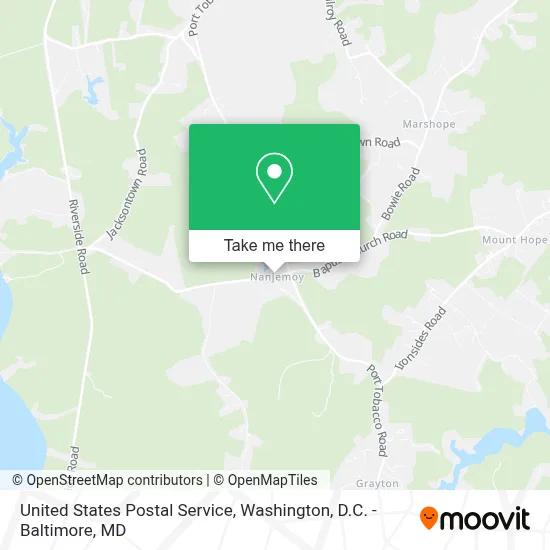 United States Postal Service map