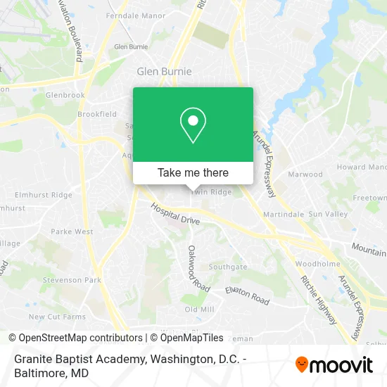 Granite Baptist Academy map