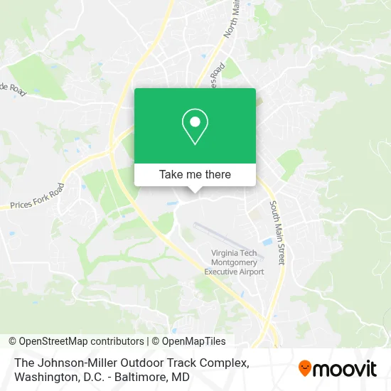 The Johnson-Miller Outdoor Track Complex map