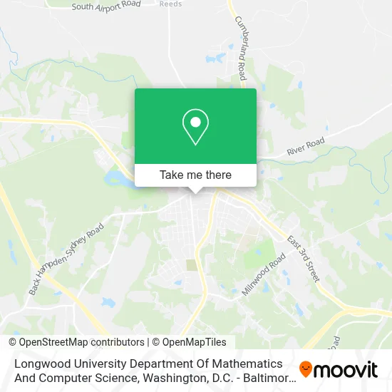 Longwood University Department Of Mathematics And Computer Science map
