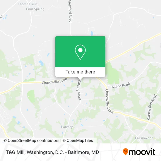 T&G Mill map