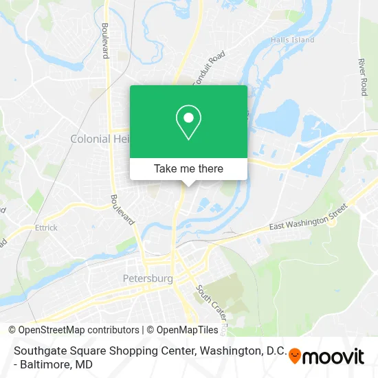 Southgate Square Shopping Center map