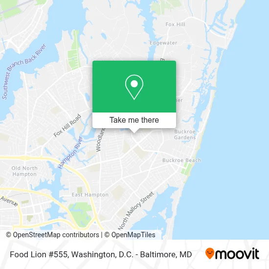 Food Lion #555 map