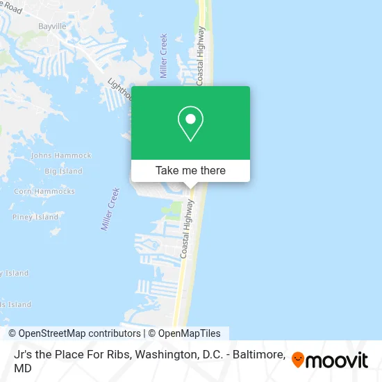 Jr's the Place For Ribs map