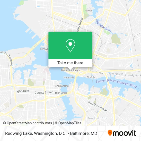 Redwing Lake map