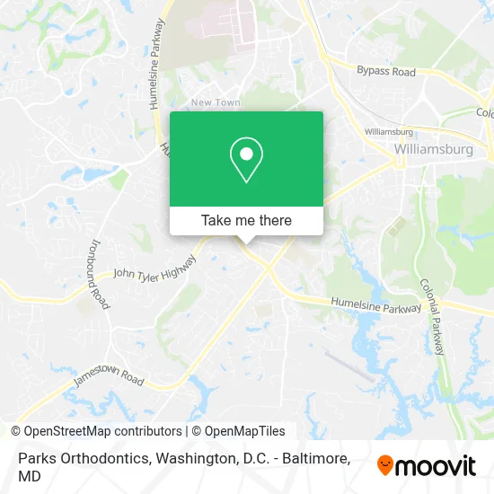 Parks Orthodontics map