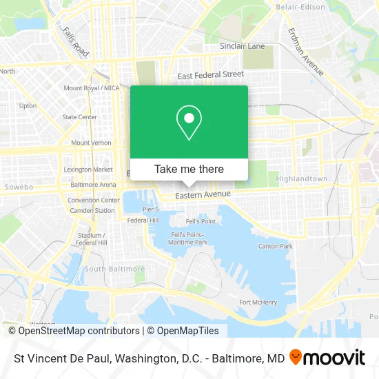 St Vincent De Paul map