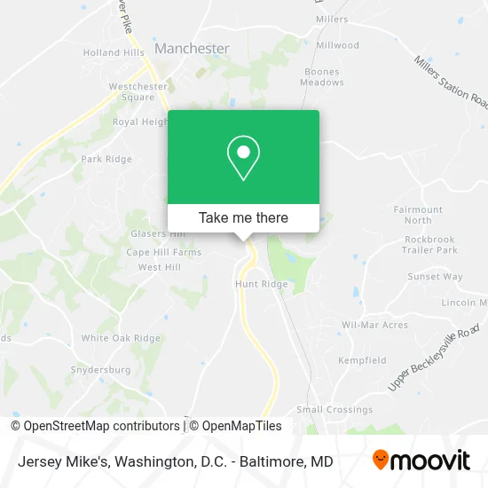 Jersey Mike's map