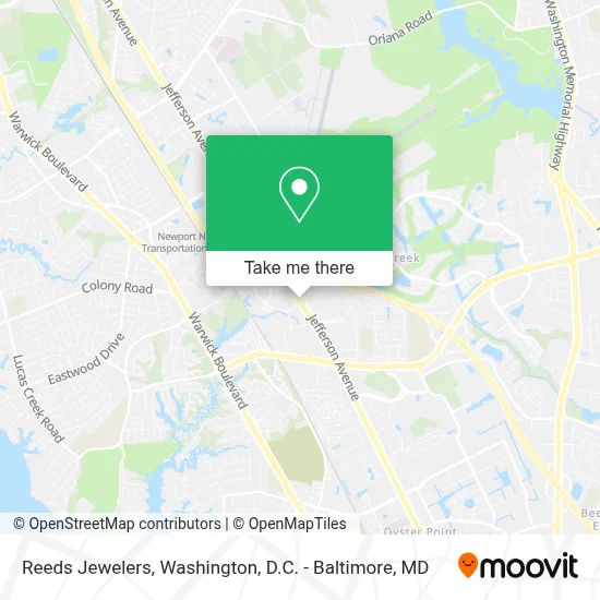 Reeds Jewelers map