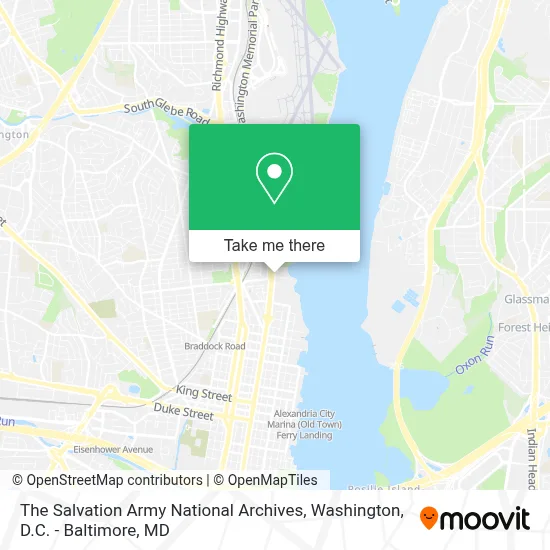 The Salvation Army National Archives map