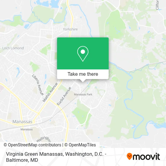 Virginia Green Manassas map
