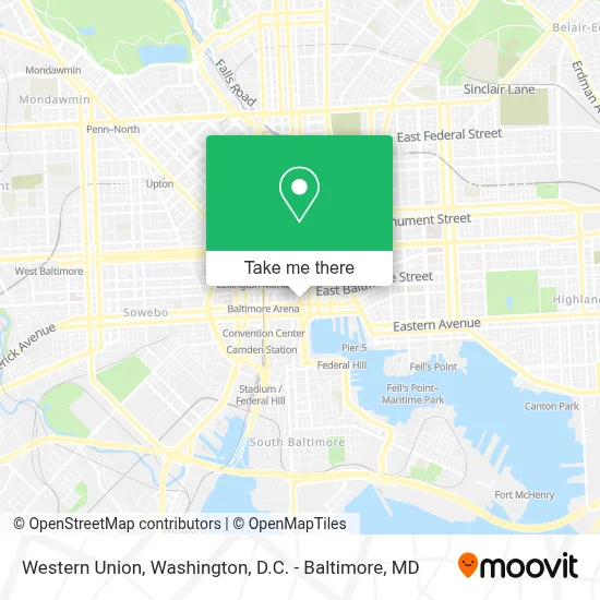 Western Union map