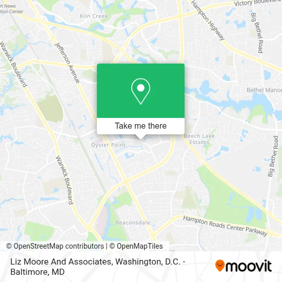 Liz Moore And Associates map