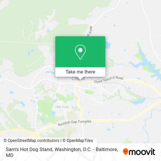 Sam's Hot Dog Stand map