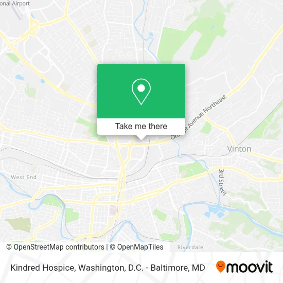 Kindred Hospice map