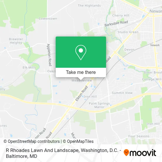 R Rhoades Lawn And Landscape map