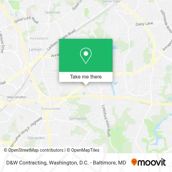 D&W Contracting map