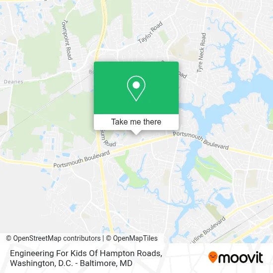 Engineering For Kids Of Hampton Roads map