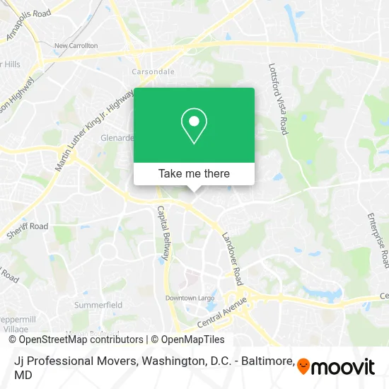 Jj Professional Movers map