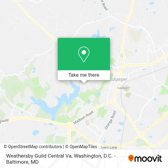 Weathersby Guild Central Va map