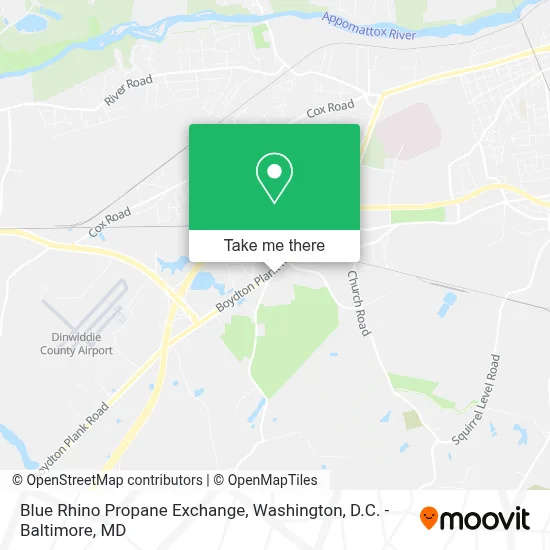 Blue Rhino Propane Exchange map