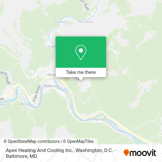 Apex Heating And Cooling Inc. map