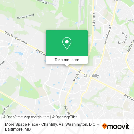 More Space Place - Chantilly, Va map