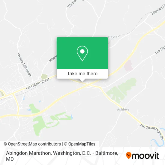 Abingdon Marathon map
