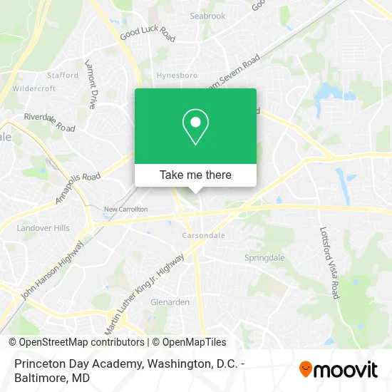 Princeton Day Academy map