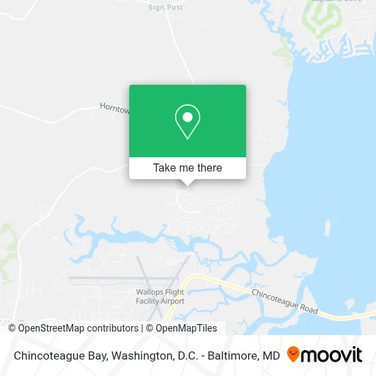 Chincoteague Bay map
