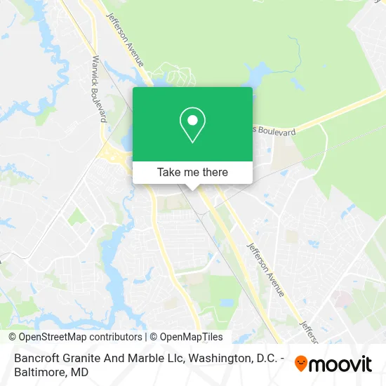 Bancroft Granite And Marble Llc map