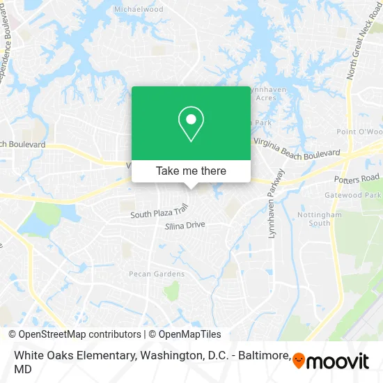 White Oaks Elementary map