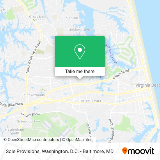 Sole Provisions map