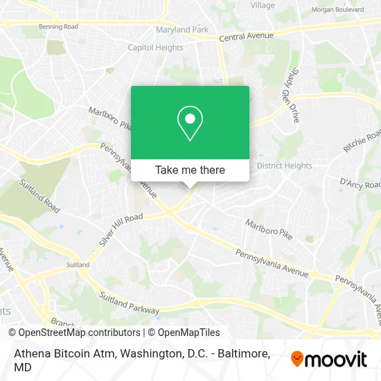 Athena Bitcoin Atm map