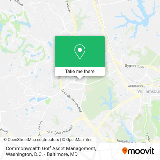 Commonwealth Golf Asset Management map