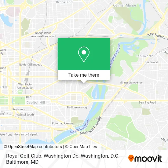 Royal Golf Club, Washington Dc map