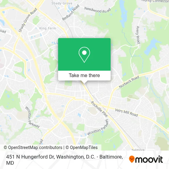 451 N Hungerford Dr map