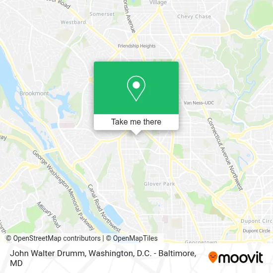 John Walter Drumm map
