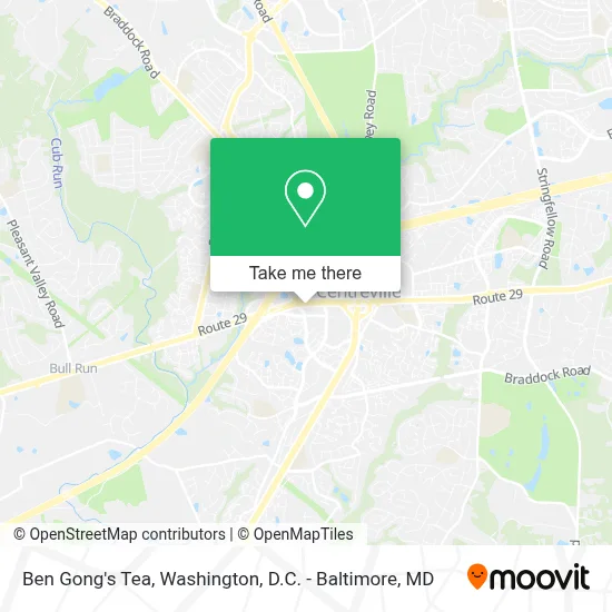 Ben Gong's Tea map