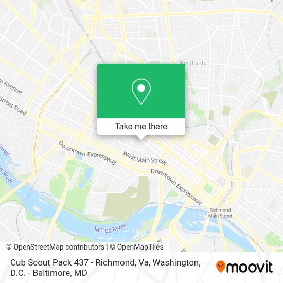 Cub Scout Pack 437 - Richmond, Va map