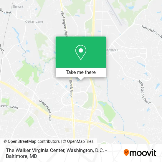 The Walker Virginia Center map