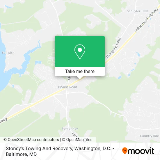 Stoney's Towing And Recovery map
