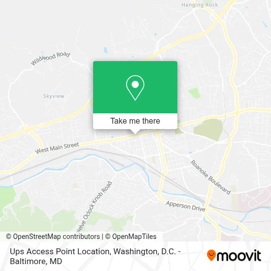 Ups Access Point Location map