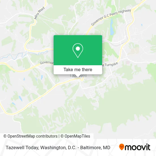 Tazewell Today map
