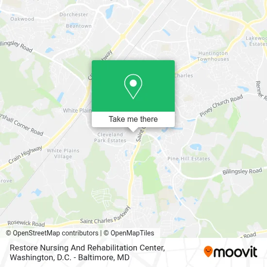 Restore Nursing And Rehabilitation Center map