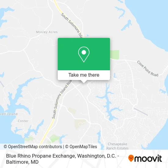 Blue Rhino Propane Exchange map