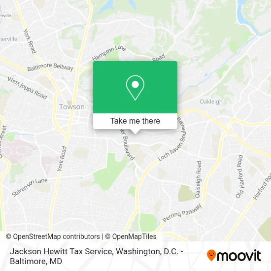 Jackson Hewitt Tax Service map