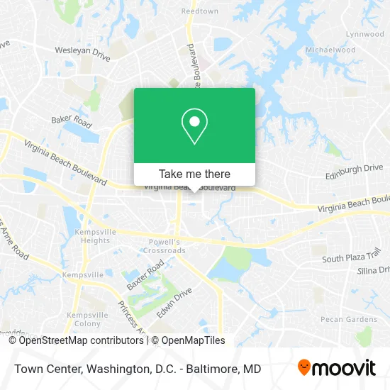 Town Center map