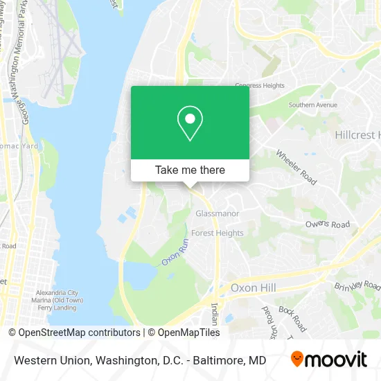 Western Union map