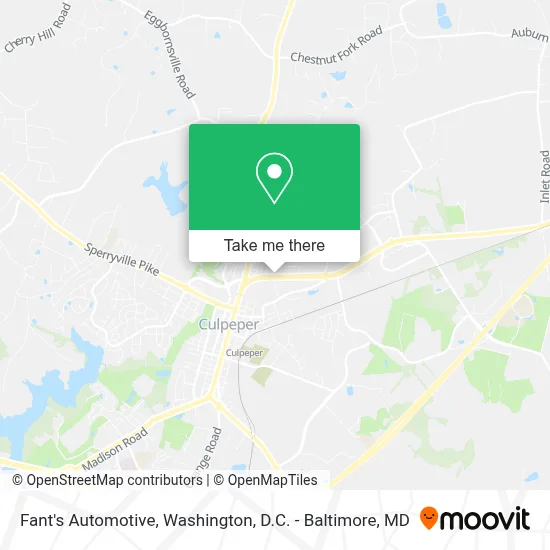 Fant's Automotive map